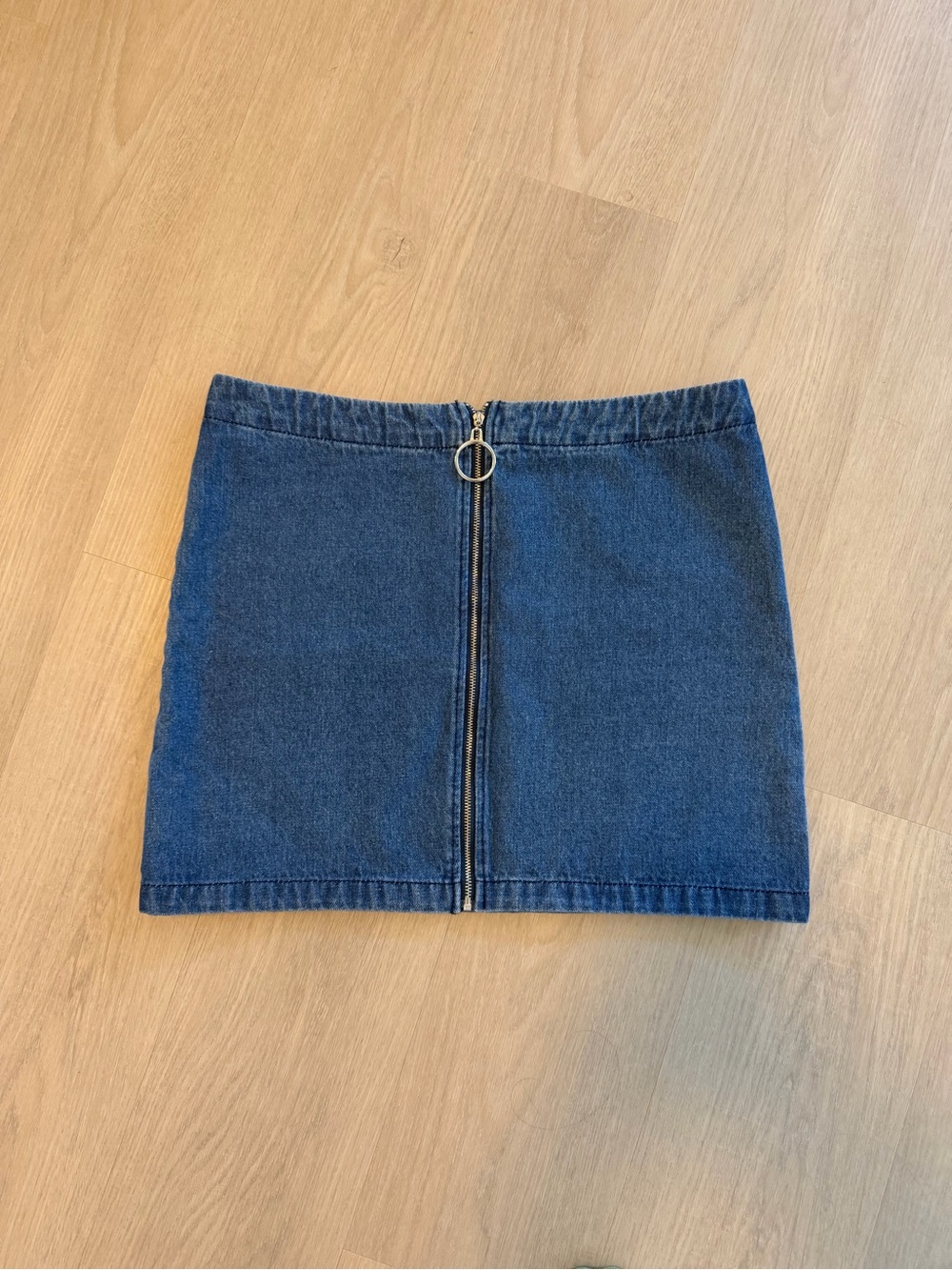 Jean Skirt with full length zipper